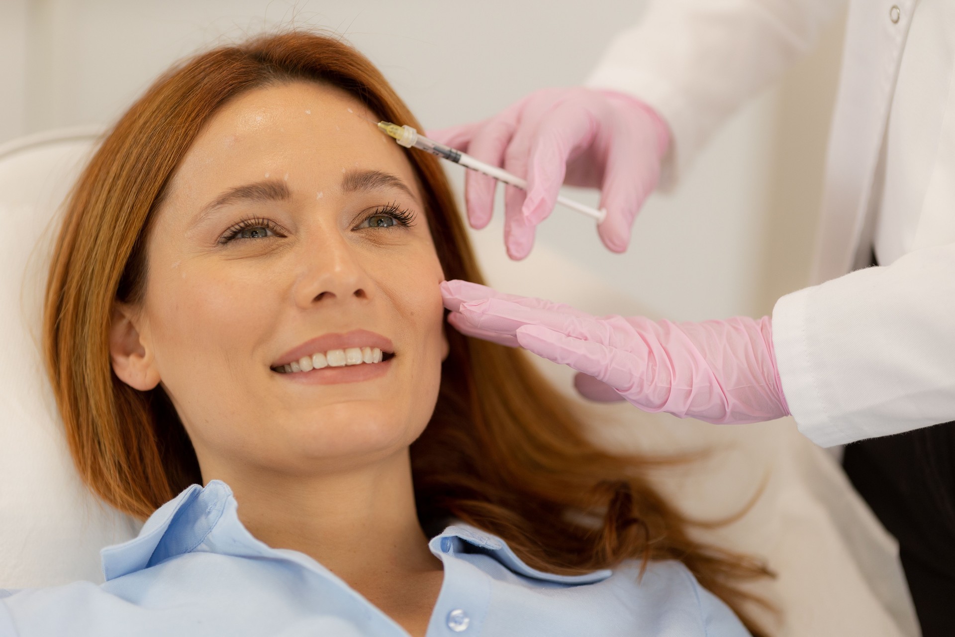 Enhancing beauty with dermal filler therapy in a serene clinic environment during a sunny afternoon